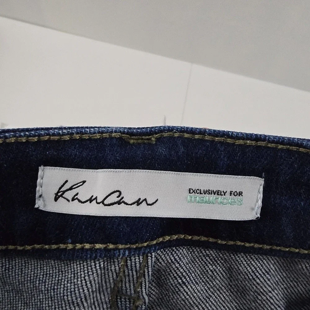 KanCan x Maurices 119010 High Rise Frayed Hem Skinny‎ Jeans Women's 26 Dark Wash